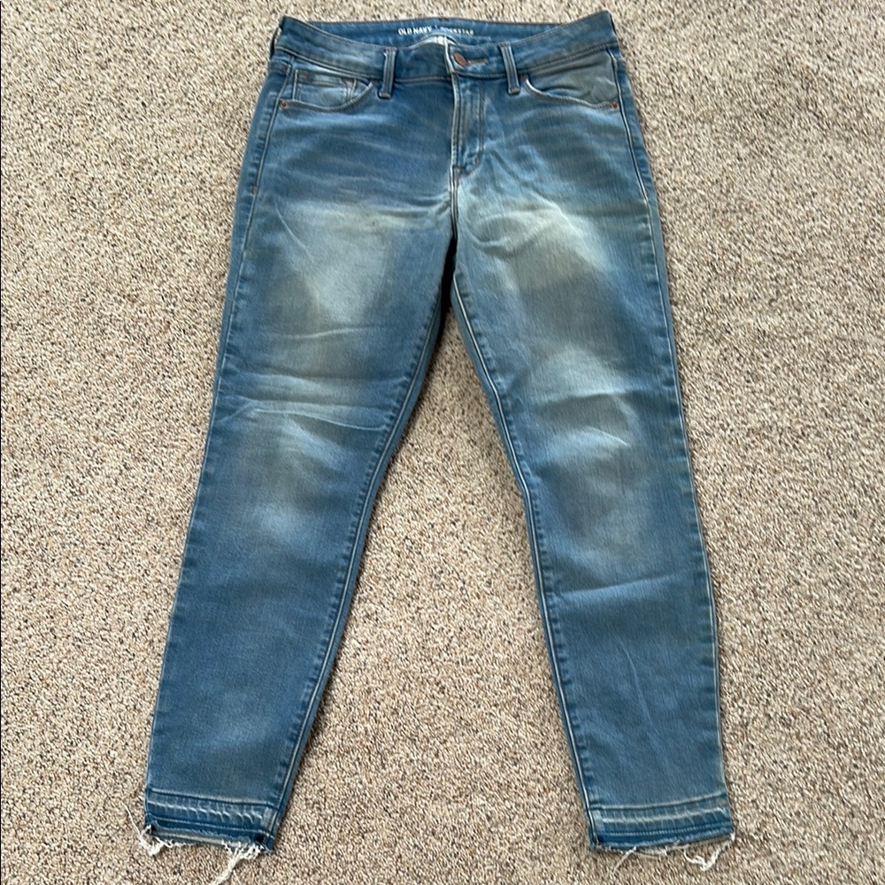 Old Navy Light Blue Rockstar Denim secret-soft